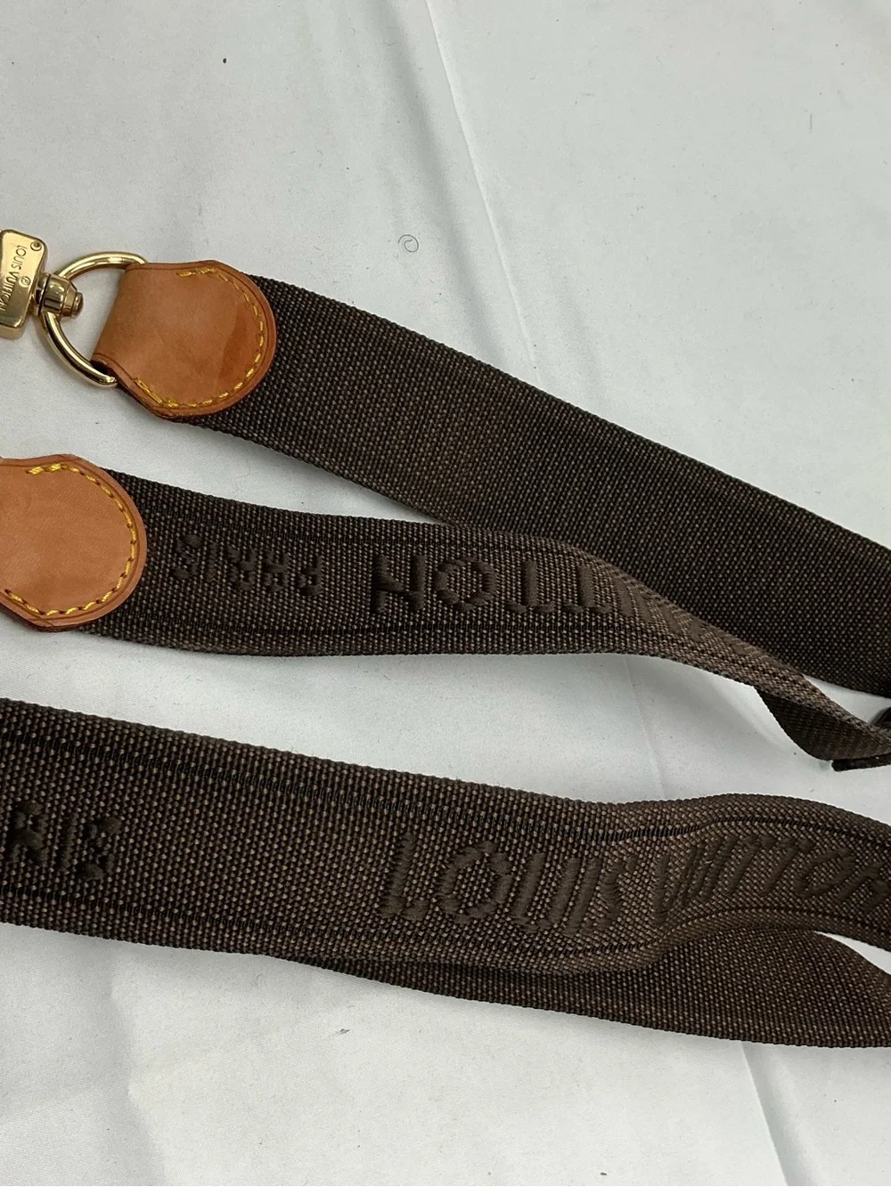 Louis Vuitton Adjustable Shoulder Strap – Brown Nylon & Vachetta Leather | 43”